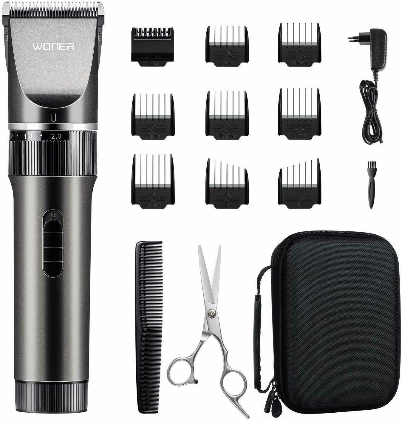 Woner Hc-818b Trimmer Professional Mens Machine Cut Hair Wireless