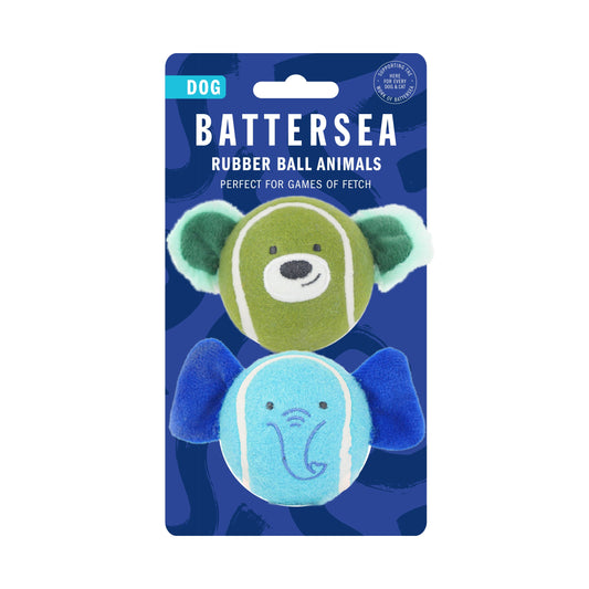 Battersea Rubber Ball Animals Dog Toys