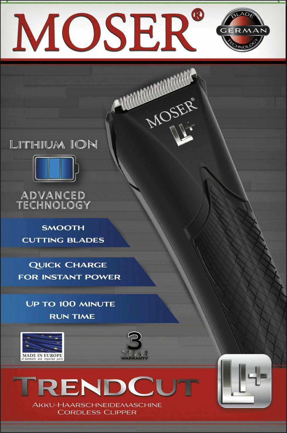 Moser 1661-0460 Li+ Hair Clipper Trend Cut Dual VoltaGenuine New