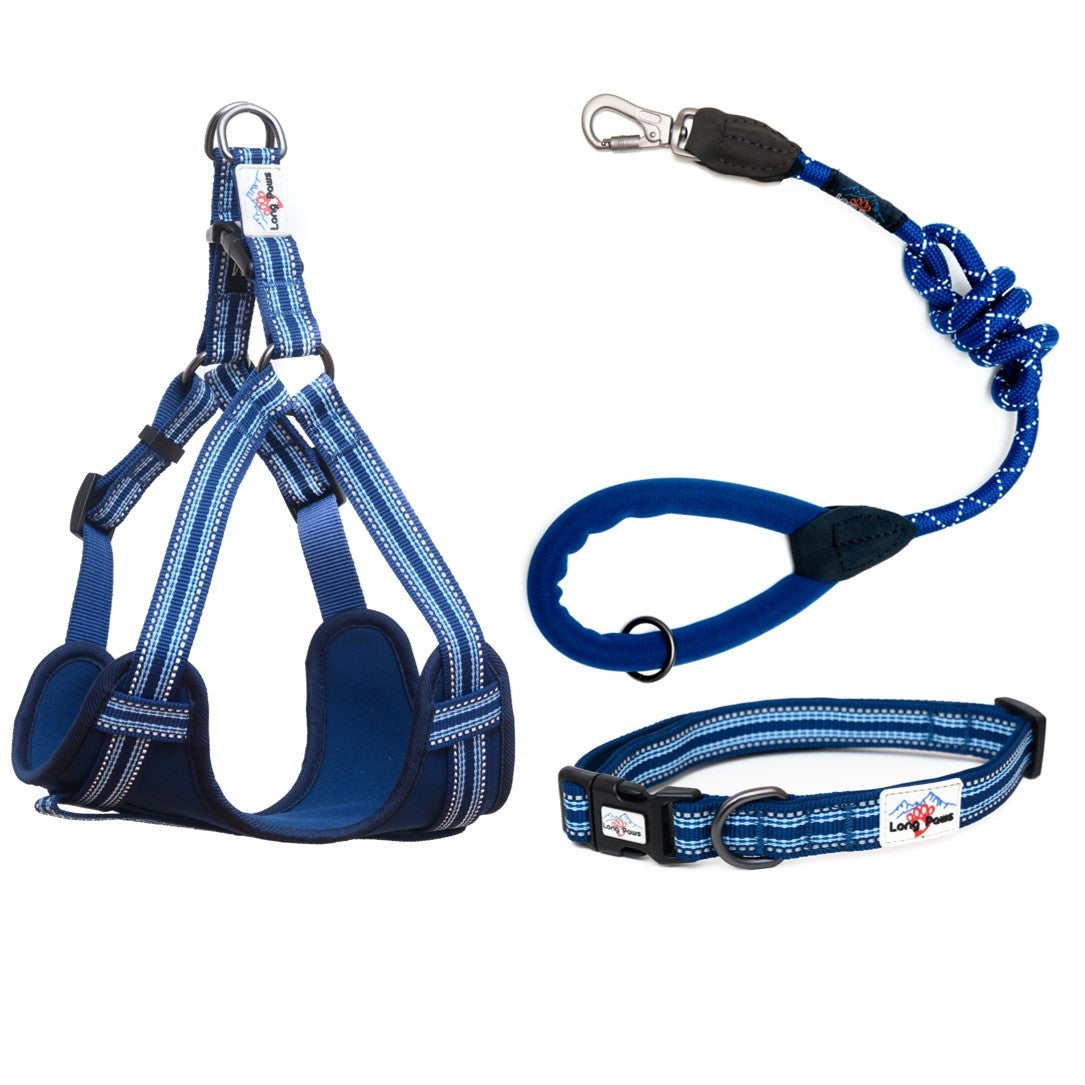 Comfort Dog Collar Navy Blue