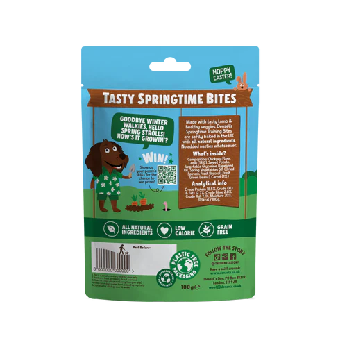 Denzel's Lamb, Carrot & Spring Veg Training Bites 100g